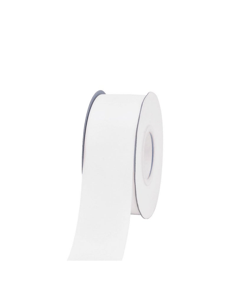 Ribest 1 1/2 inch White Double Face Satin Ribbon 25 Yards Per Roll for Gift Wrapping Flower Bouquet Hair Accessories Wedding Birthday - Image 2